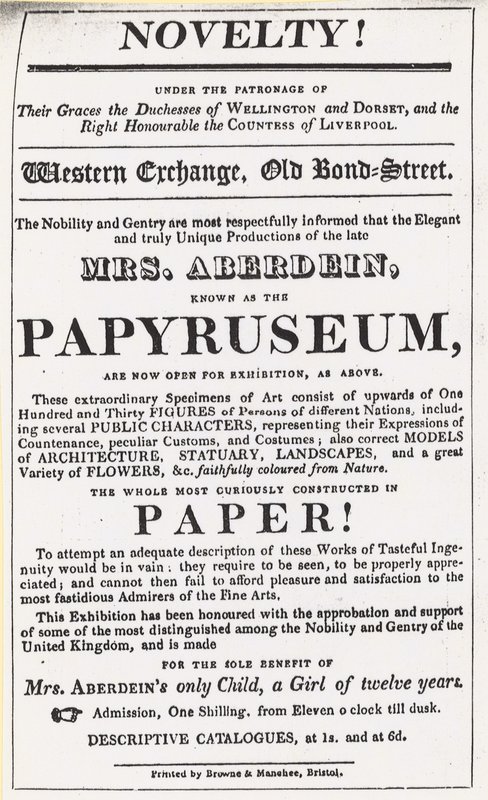 Pubblicità per una mostra del Papyruseum da English School