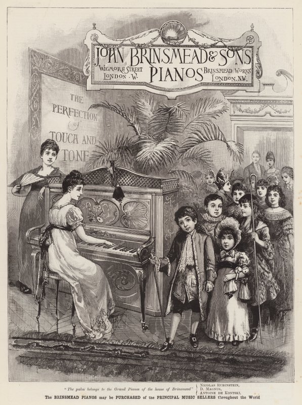 Pubblicità, pianoforti Brinsmead da English School