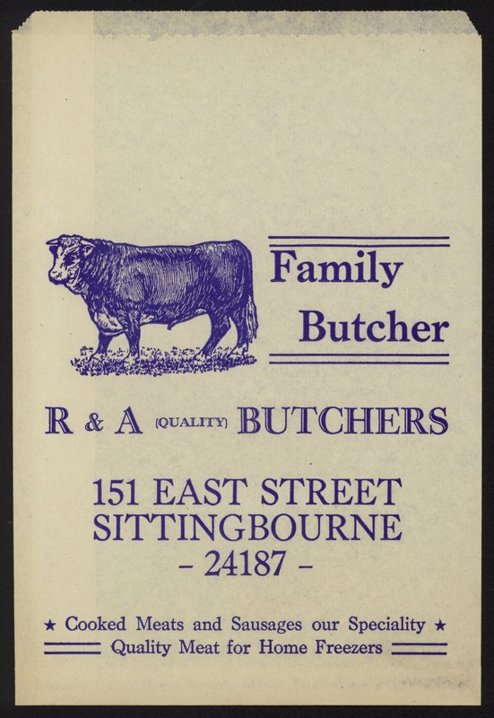 Pubblicità per R & A Butchers da English School