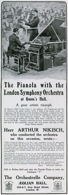 Pubblicità per pianola da English School