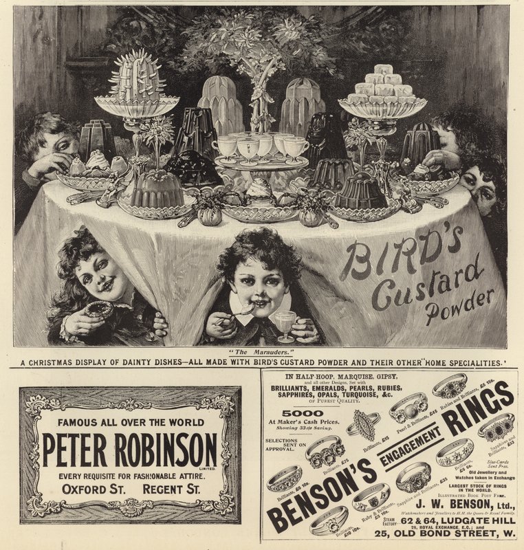Pubblicità da The Graphic Christmas Number 1897 da English School