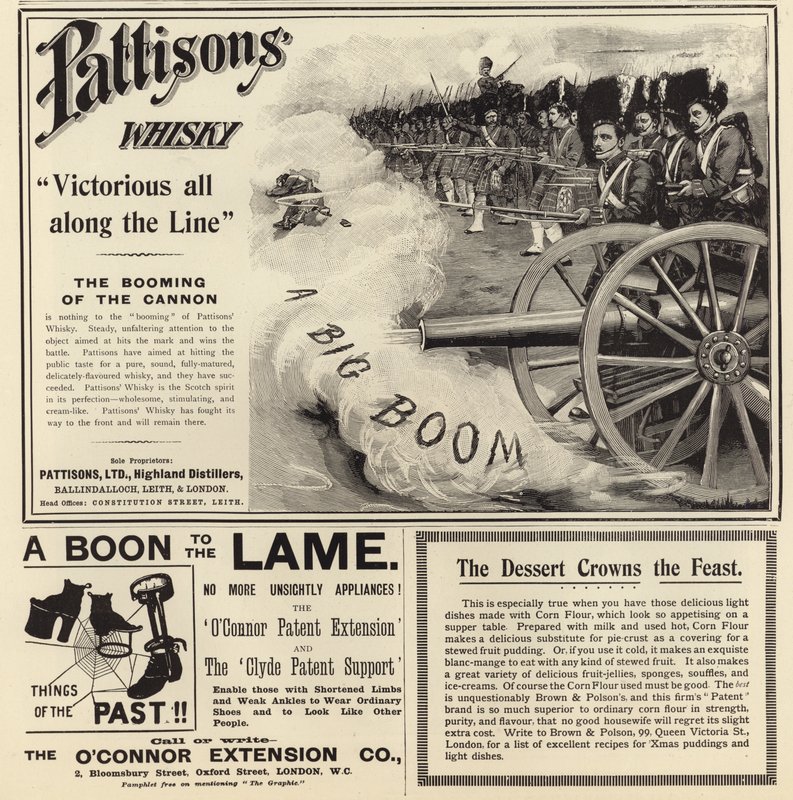 Pubblicità da The Graphic Christmas Number 1897 da English School