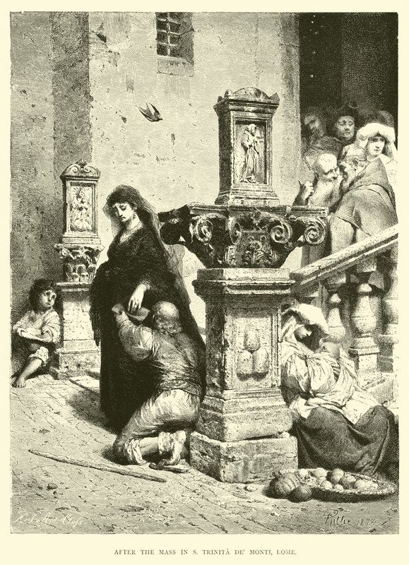 Dopo la messa a Santa Trinità dei Monti, Roma da English School