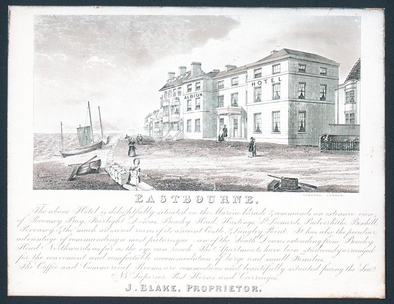Albion Hotel, per il proprietario, J Blake da English School