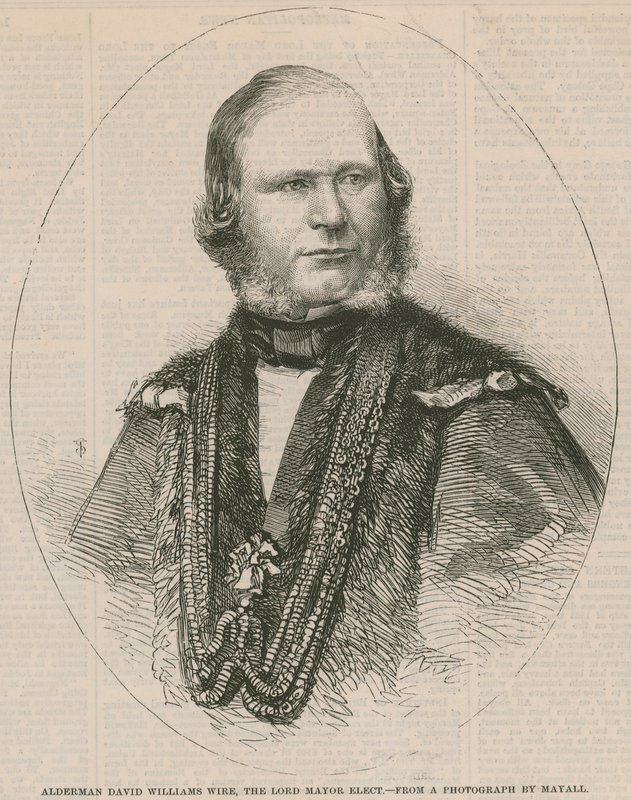 Alderman David Williams Wire, il Lord Mayor eletto da English School