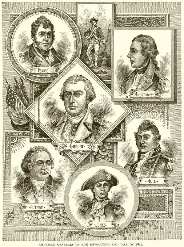 Generali americani della Rivoluzione e della guerra del 1812 da English School