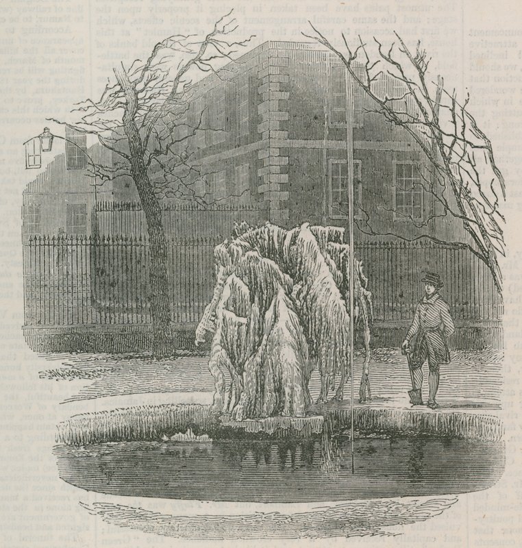 Un albero di ghiaccio nella Middle Temple da English School