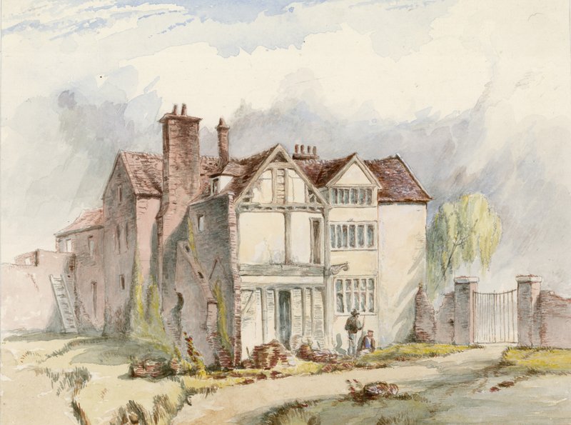 Un vecchio edificio a Putney, Londra da English School
