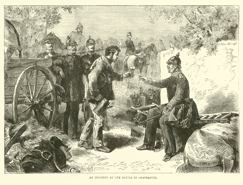 Un incidente nella battaglia di Gravelotte, agosto 1870 da English School
