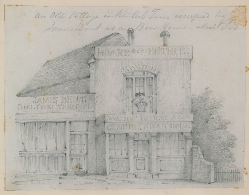 Un vecchio cottage a Kentish Town da English School
