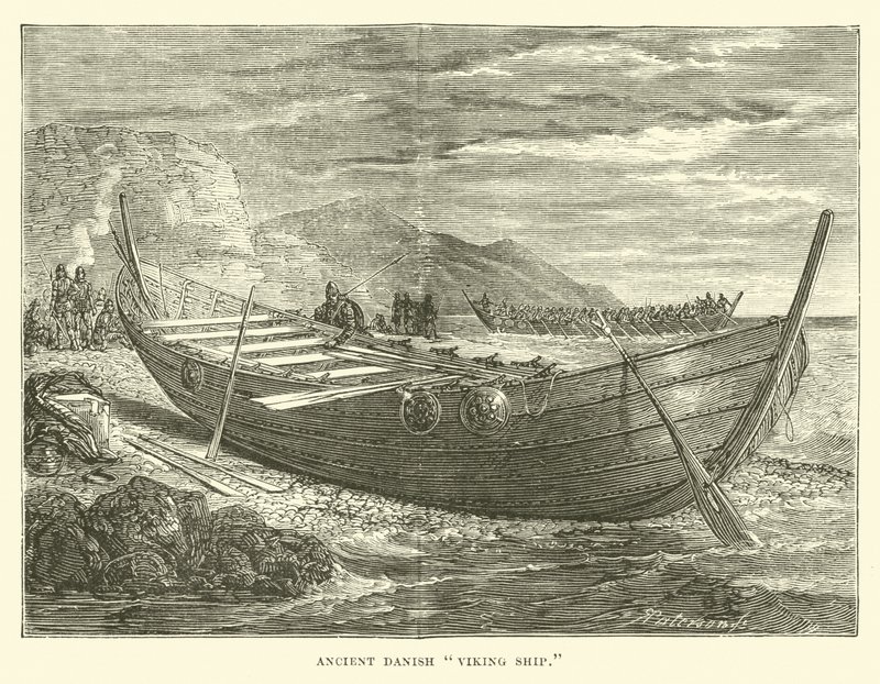 Antica nave vichinga danese da English School