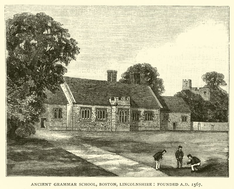 Antica Scuola di Grammatica, Boston, Lincolnshire, fondata nel 1567 da English School