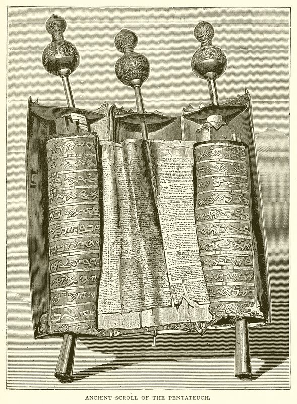 Antico rotolo del Pentateuco da English School