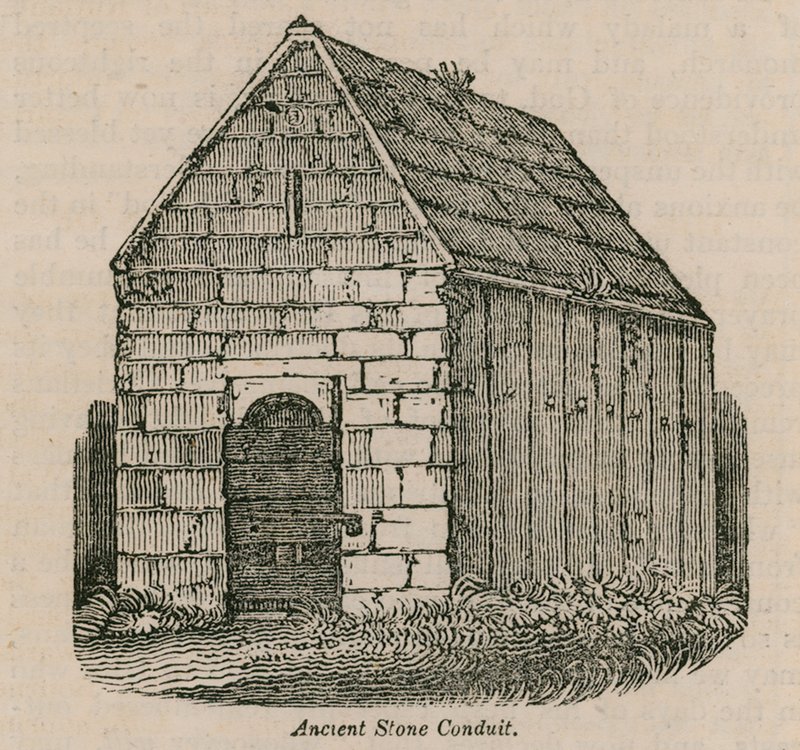 Antico condotto di pietra da English School