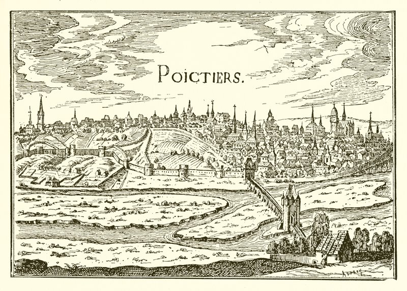 Vista antica di Poitiers da English School