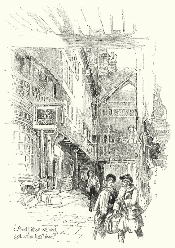 "E proprio mentre eravamo arrivati al cortile della locanda" da English School