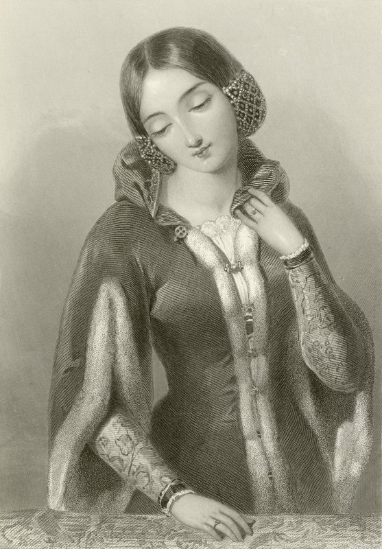Anna di Boemia, regina di re Riccardo II da English School