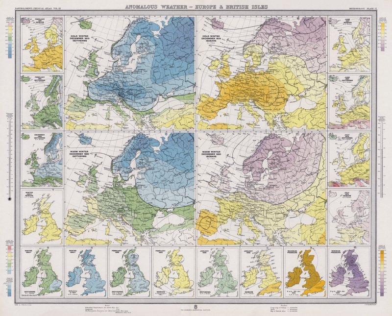 Tempo anomalo, Europa e Isole Britanniche da English School