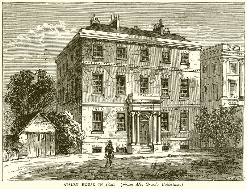 Apsley House nel 1800 da English School