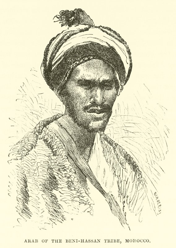 Arabo della tribù Beni-Hassan, Marocco da English School