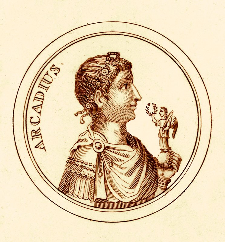 Arcadio, illustrazione da Il Dizionario Storico Universale di George Crabb, pubblicata nel 1825 da English School