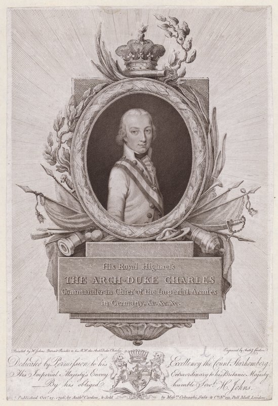 Arciduca Carlo, duca di Teschen, soldato austriaco da English School