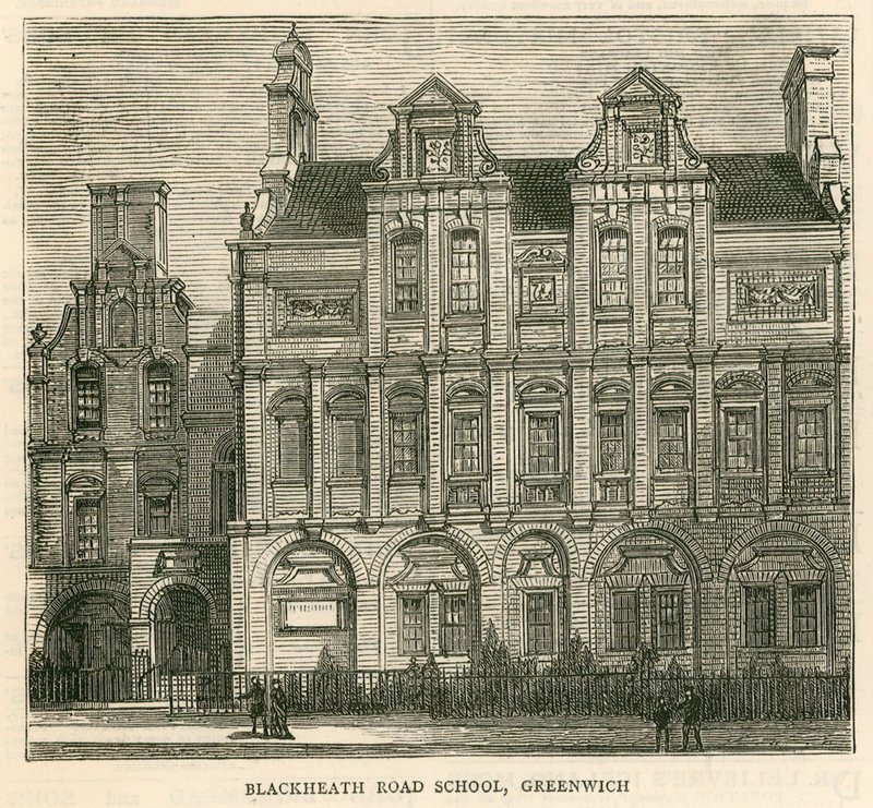 Architettura della London School Board: Blackheath Road School, Greenwich, Londra da English School