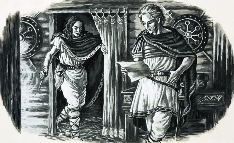 Arminio, un principe germanico catturato dai Romani che in seguito liberò la Germania da English School