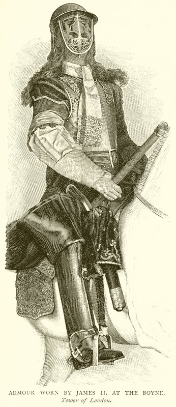 Armatura Indossata da Giacomo II al Boyne da English School