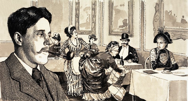 Arnold Bennett fu ispirato a scrivere La storia delle vecchie mogli quando osservò una grande signora in un ristorante da English School