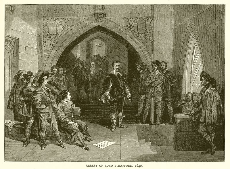 Arresto di Lord Strafford, 1640 da English School