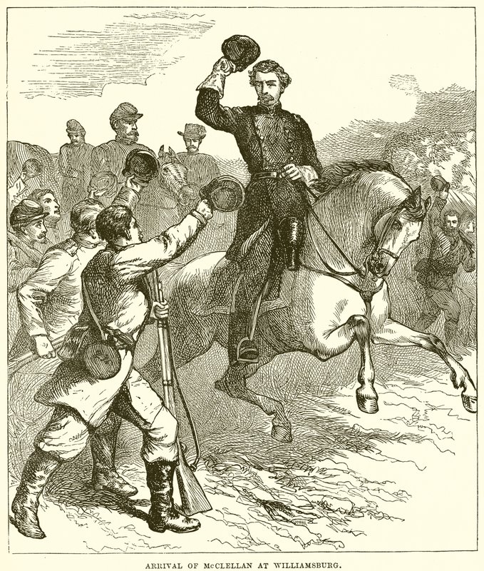 Arrivo di McClellan a Williamsburg da English School