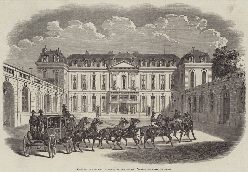 Arrivo del Bey di Tunisi, al Palais d