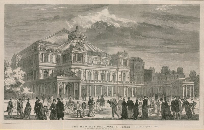 Impressione artistica del nuovo Teatro dell