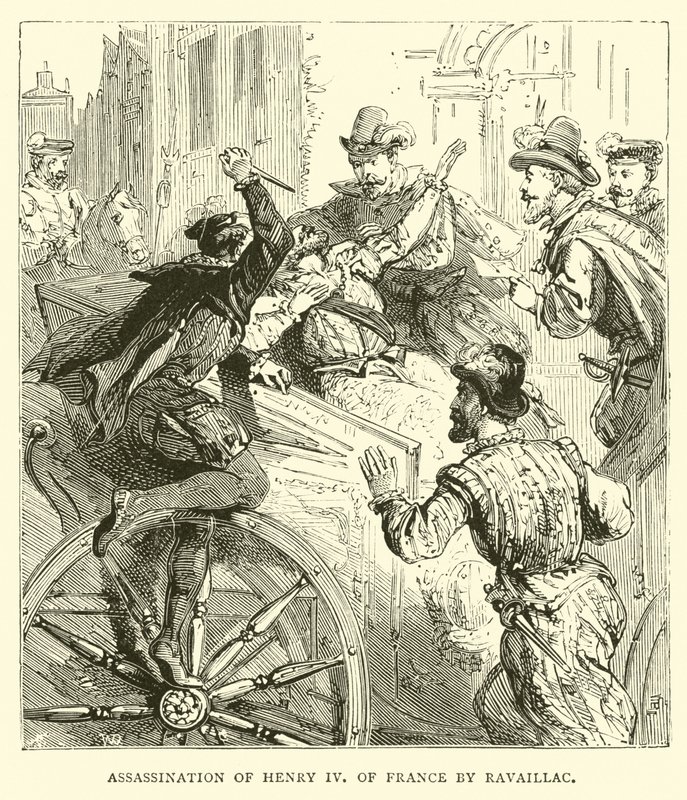 Assassinio di Enrico IV di Francia da parte di Ravaillac da English School