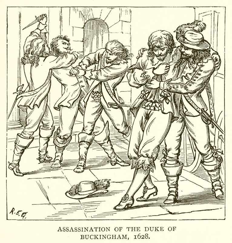 Assassinio del Duca di Buckingham, 1628 da English School