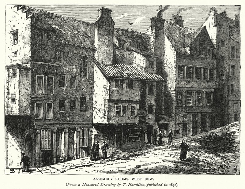 Sale delle Assemblee, West Bow (incisione) da English School