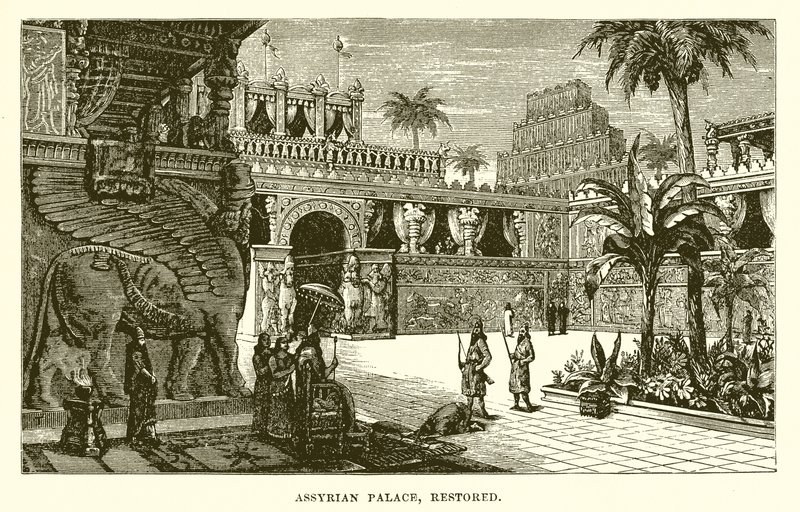 Palazzo assiro, restaurato da English School