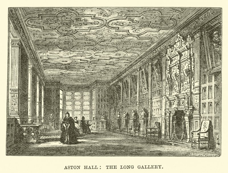 Aston Hall, la Galleria Lunga da English School