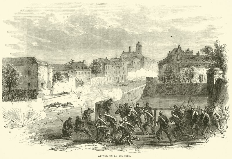 Attacco a Le Bourget, ottobre 1870 da English School