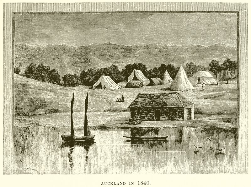Auckland nel 1840 da English School