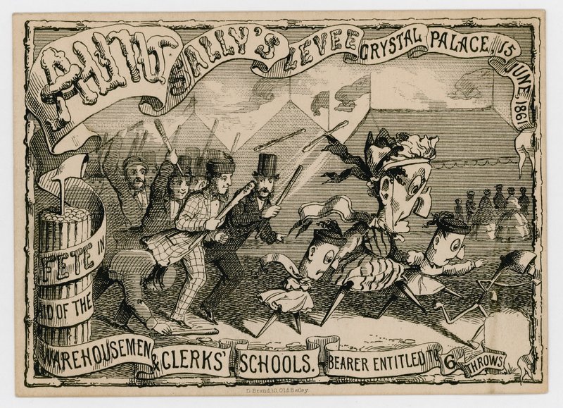 Aunt Sallys Levee, Crystal Palace, 15 giugno 1861 da English School