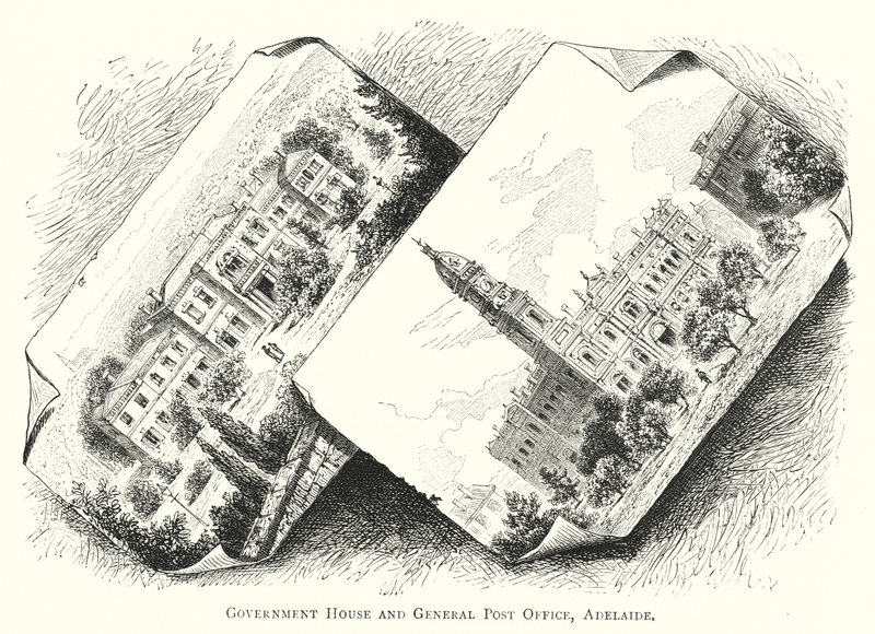 Australia: Government House e Ufficio Postale Generale, Adelaide da English School
