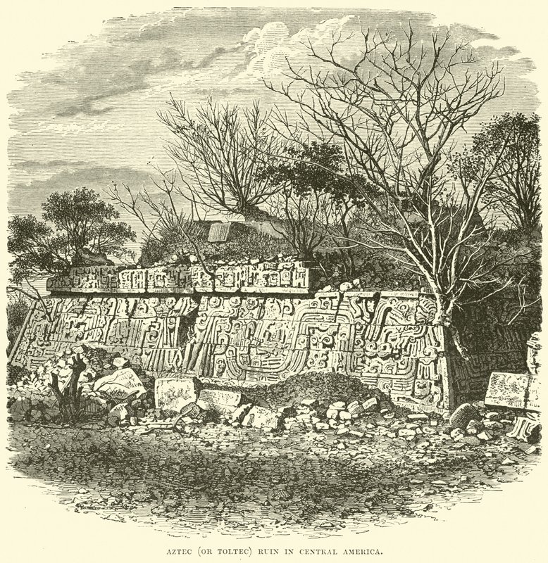 Rovina azteca (o tolteca) in America Centrale da English School