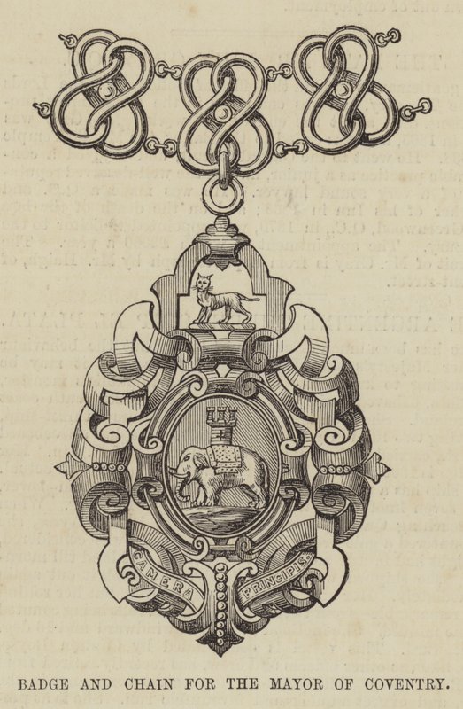 Distintivo e Catena per il Sindaco di Coventry da English School