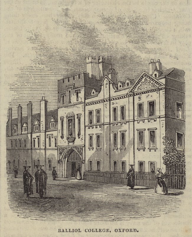 Balliol College, Oxford (incisione) da English School