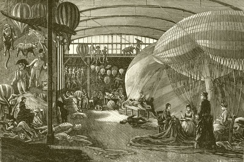 Fabbrica di palloni a Parigi da English School