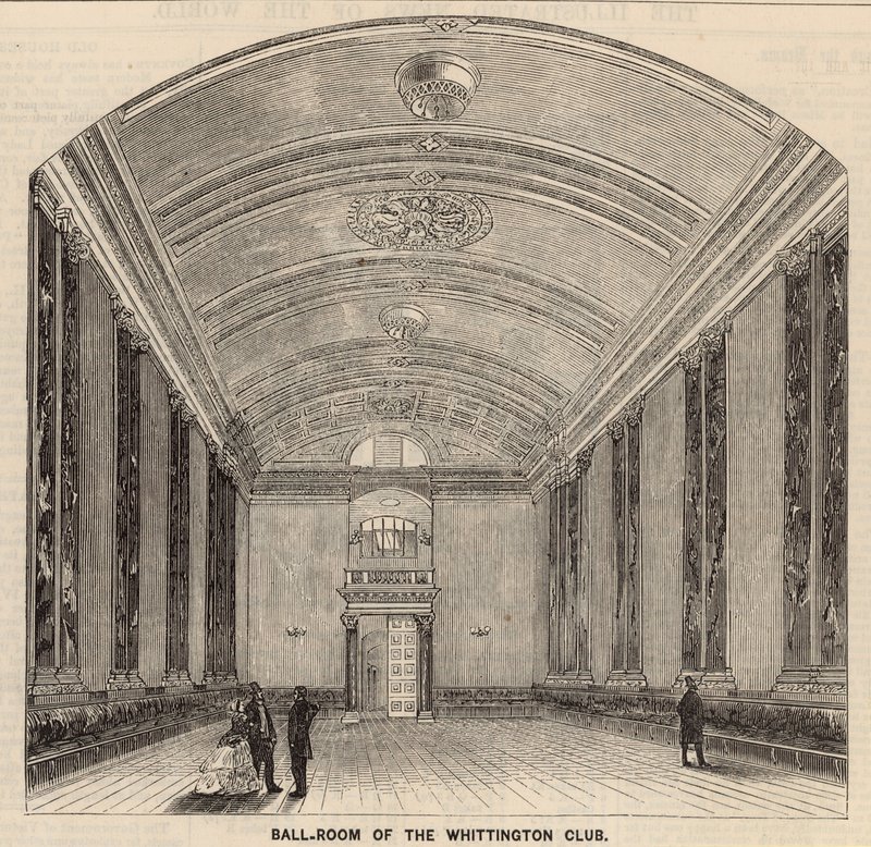 Sala da ballo del Whittington Club, Londra da English School