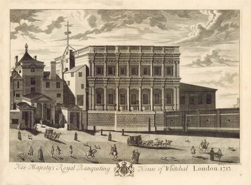 Casa delle Banchetti, Whitehall, 1713 da English School