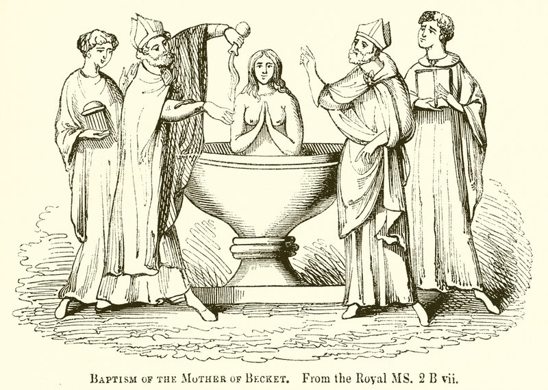 Battesimo della madre di Becket da English School